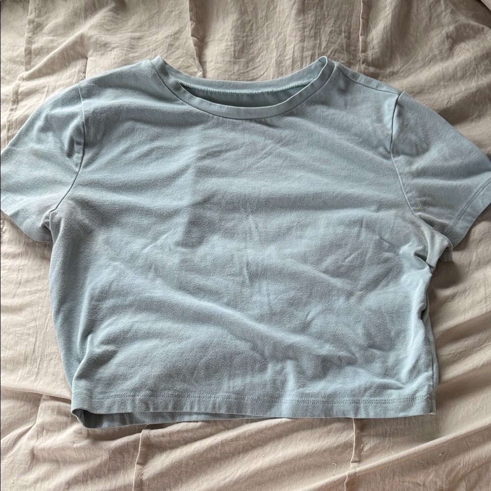 Wild Fable Light Blue Crop Top
